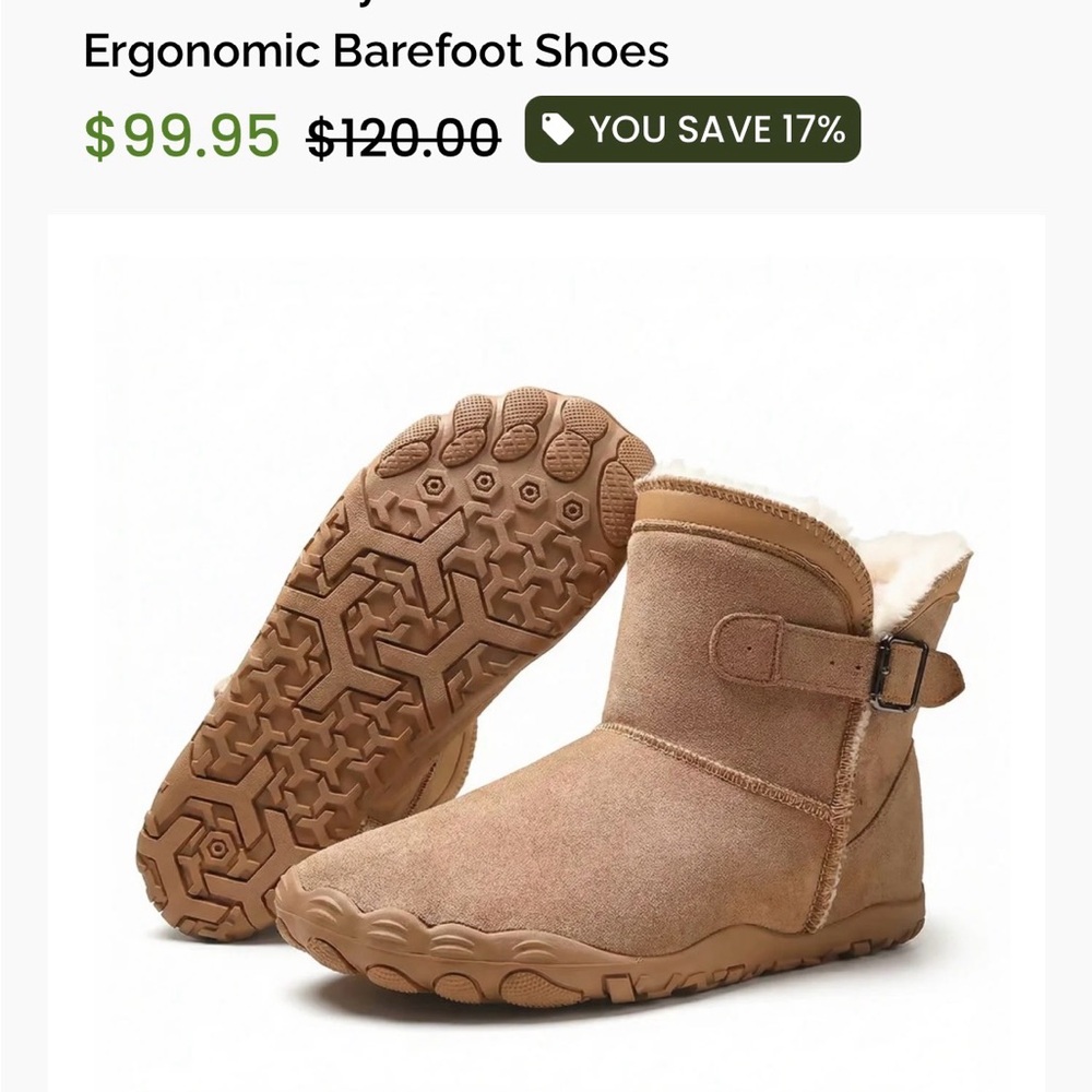 #306: Cozely - LightTan Ankle Boots with Rose Gild trim 🤩 - Picture 8 of 8